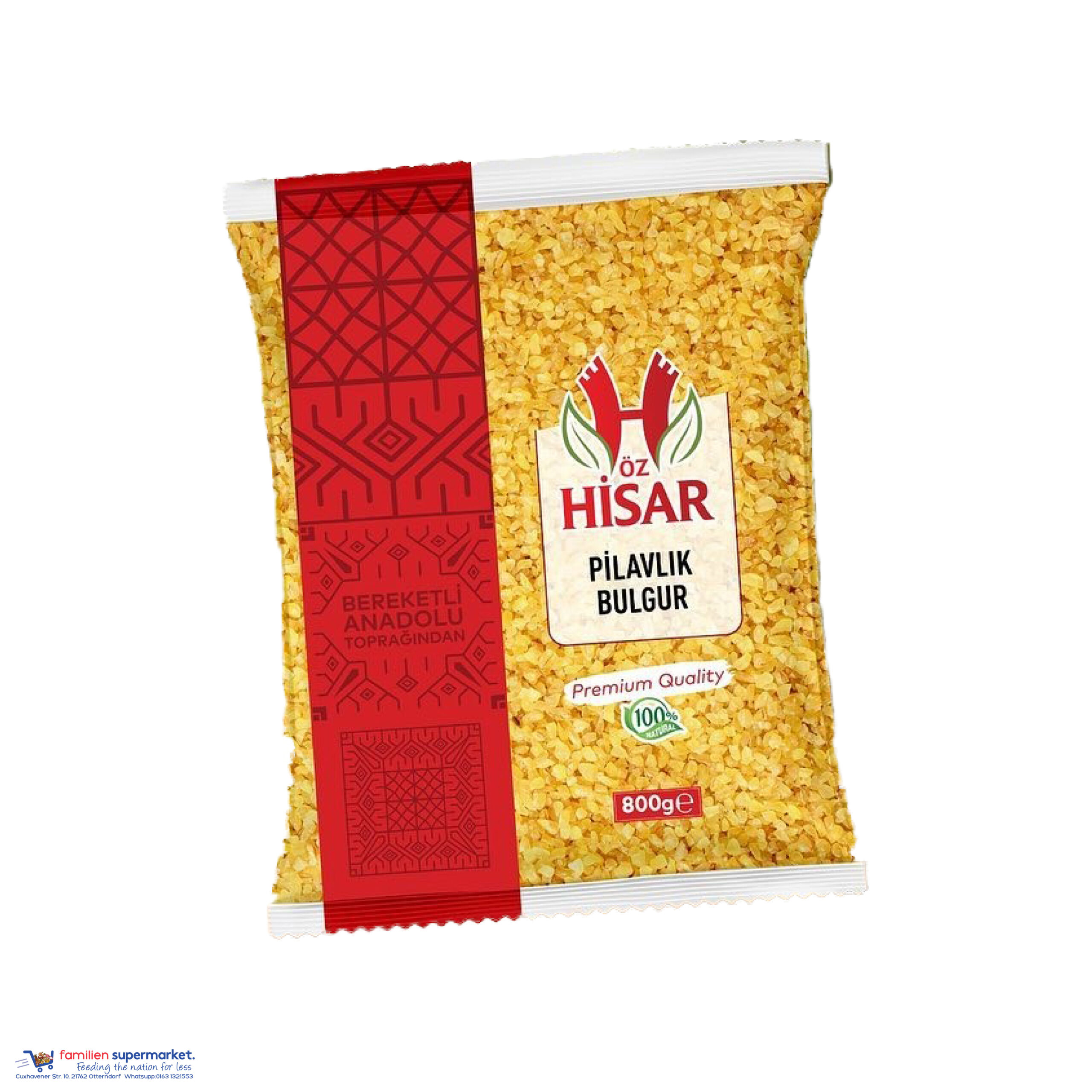 ÖZ HİSAR PİLAVLIK BULGUR Coarse bulgur, 800 g ÖZ HİSAR PİLAVLIK BULGUR: Coarse bulgur, 800 g - Image 1